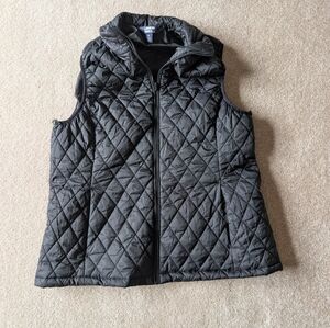 Lands End Xl Black Puffer Vest